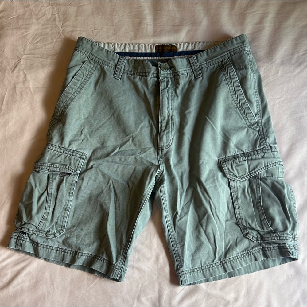 St. John’s Bay Green Cargo Shorts - Size 34
